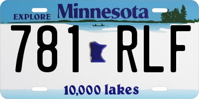 MN license plate 781RLF