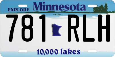 MN license plate 781RLH