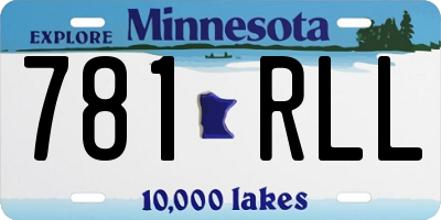 MN license plate 781RLL