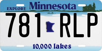 MN license plate 781RLP