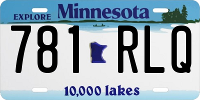 MN license plate 781RLQ