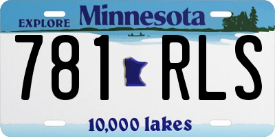 MN license plate 781RLS