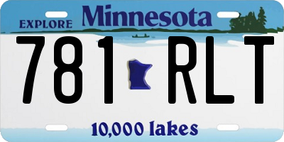 MN license plate 781RLT