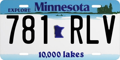 MN license plate 781RLV
