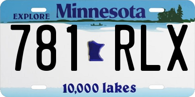 MN license plate 781RLX