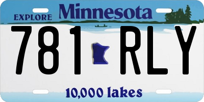 MN license plate 781RLY