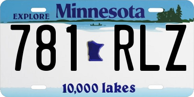 MN license plate 781RLZ
