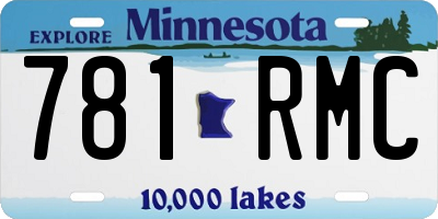 MN license plate 781RMC
