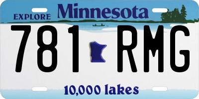 MN license plate 781RMG