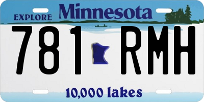 MN license plate 781RMH