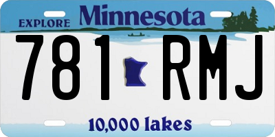 MN license plate 781RMJ