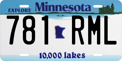 MN license plate 781RML