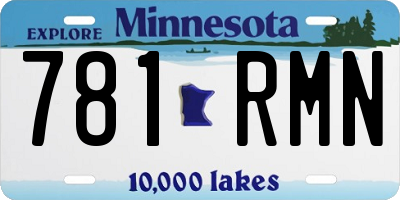 MN license plate 781RMN