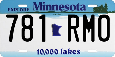 MN license plate 781RMO