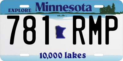 MN license plate 781RMP