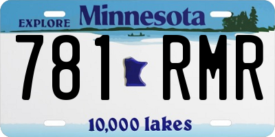 MN license plate 781RMR