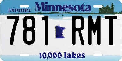 MN license plate 781RMT