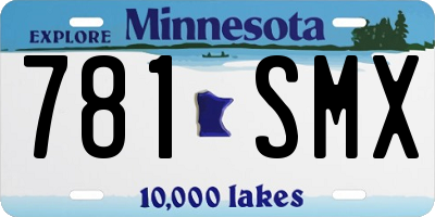 MN license plate 781SMX