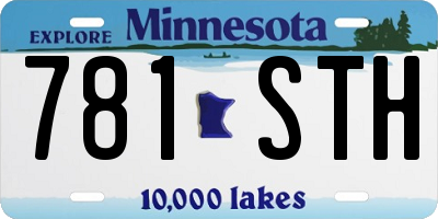 MN license plate 781STH