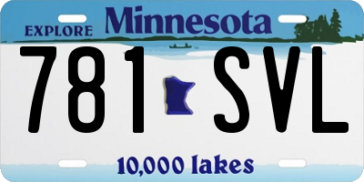 MN license plate 781SVL