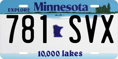 MN license plate 781SVX