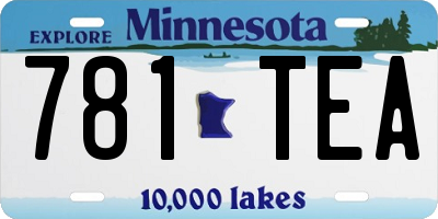 MN license plate 781TEA