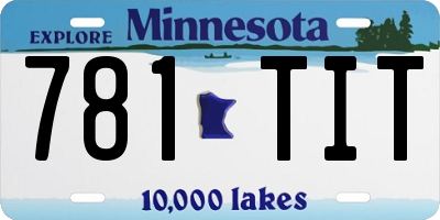 MN license plate 781TIT