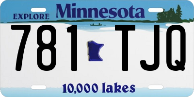 MN license plate 781TJQ