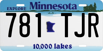 MN license plate 781TJR