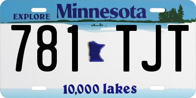 MN license plate 781TJT
