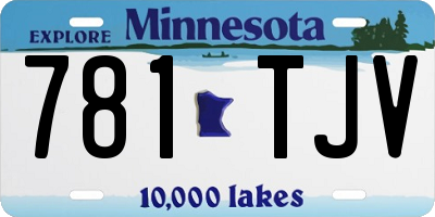 MN license plate 781TJV