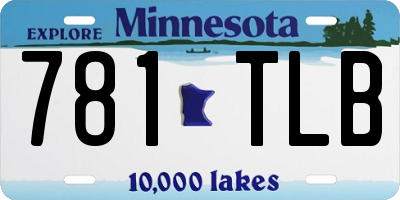 MN license plate 781TLB
