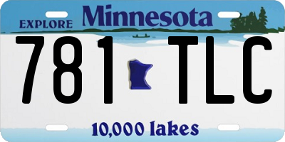 MN license plate 781TLC