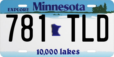 MN license plate 781TLD