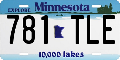 MN license plate 781TLE