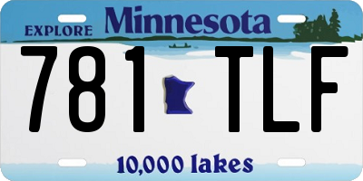 MN license plate 781TLF