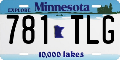 MN license plate 781TLG
