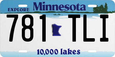 MN license plate 781TLI