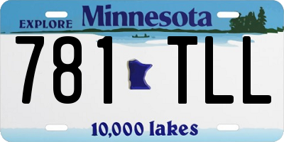 MN license plate 781TLL