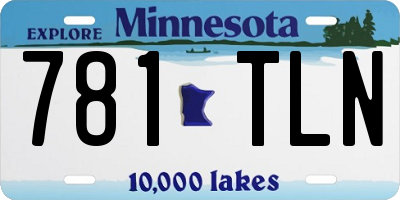 MN license plate 781TLN