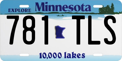 MN license plate 781TLS