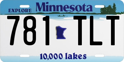 MN license plate 781TLT