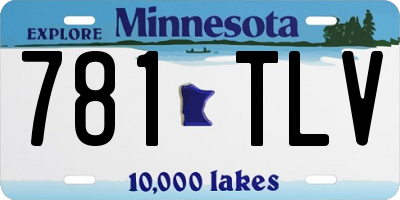MN license plate 781TLV