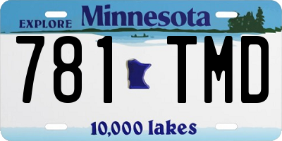 MN license plate 781TMD