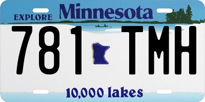 MN license plate 781TMH
