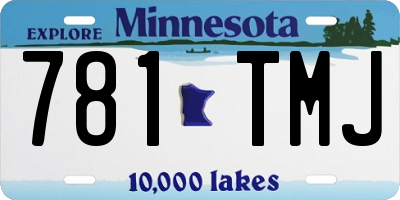 MN license plate 781TMJ