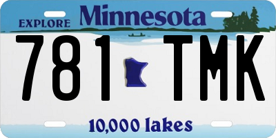 MN license plate 781TMK