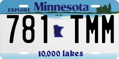MN license plate 781TMM