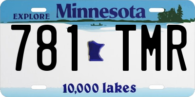 MN license plate 781TMR