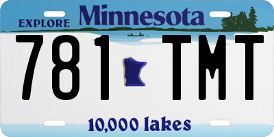 MN license plate 781TMT